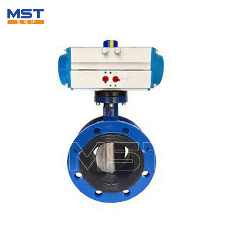 Pneumatic Flange Soft Seal Butterfly Valve